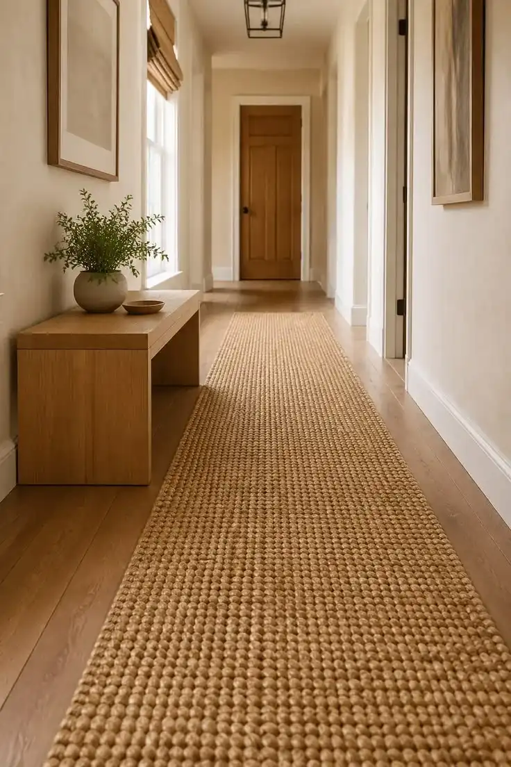 Sisal Carpet In a Home Lobby
