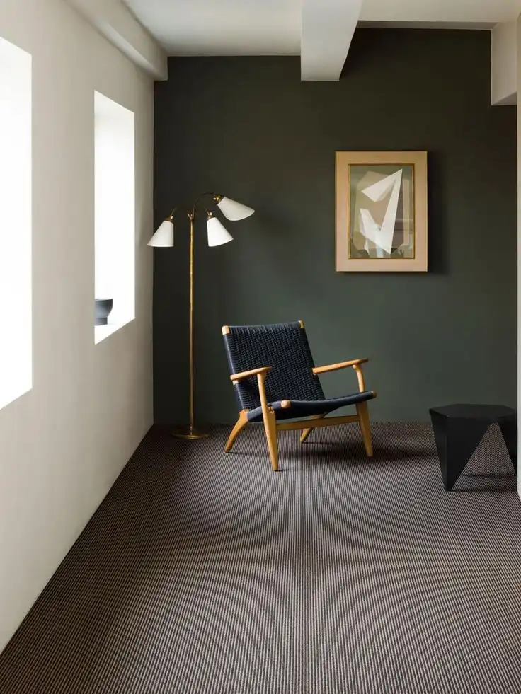 Plain Sisal Carpet Installed in a Living Room