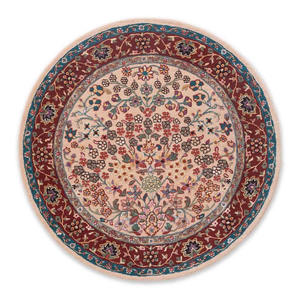 Yasmeen Hand Tufted Woollen And Viscose Carpet
