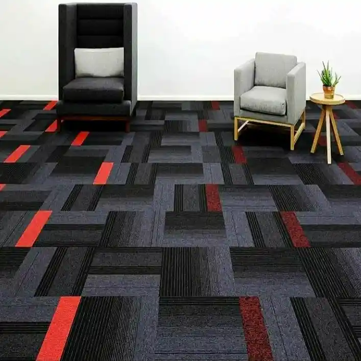 Carpet Tiles Flooring Installed in a Office Reception