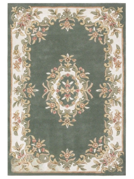 Royal Green Wool Persian Rug