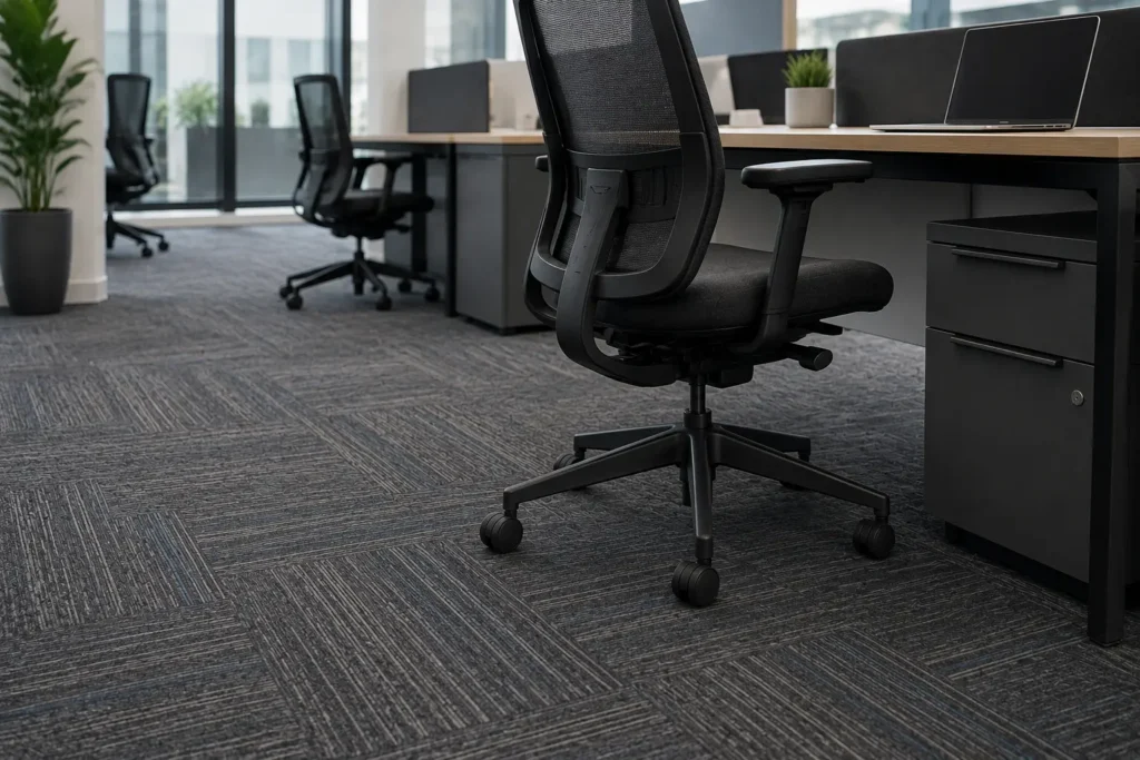 Carpet Tiles Installed in an Office