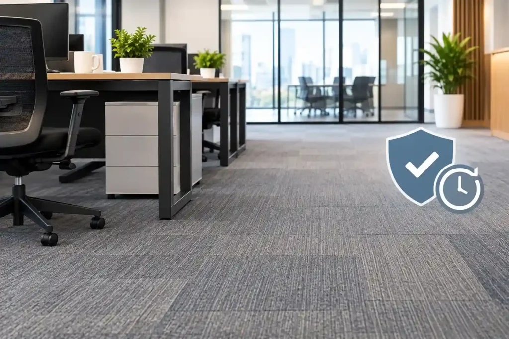 Elegant Office Carpet Tiles Installed