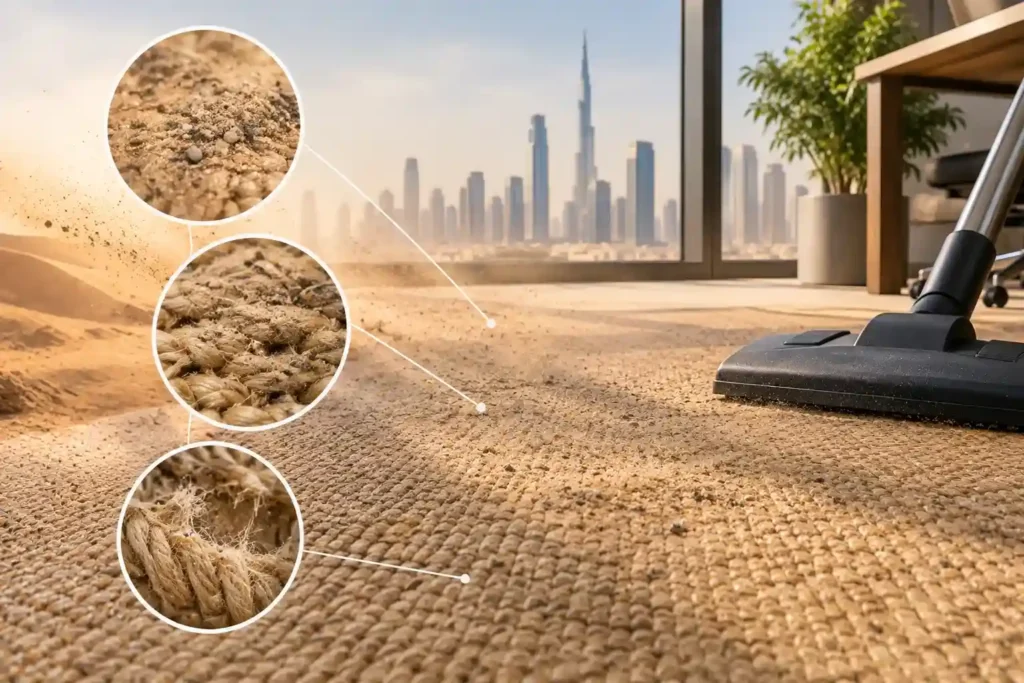 Dubai's Dust and Sand Affect Sisal Carpets
