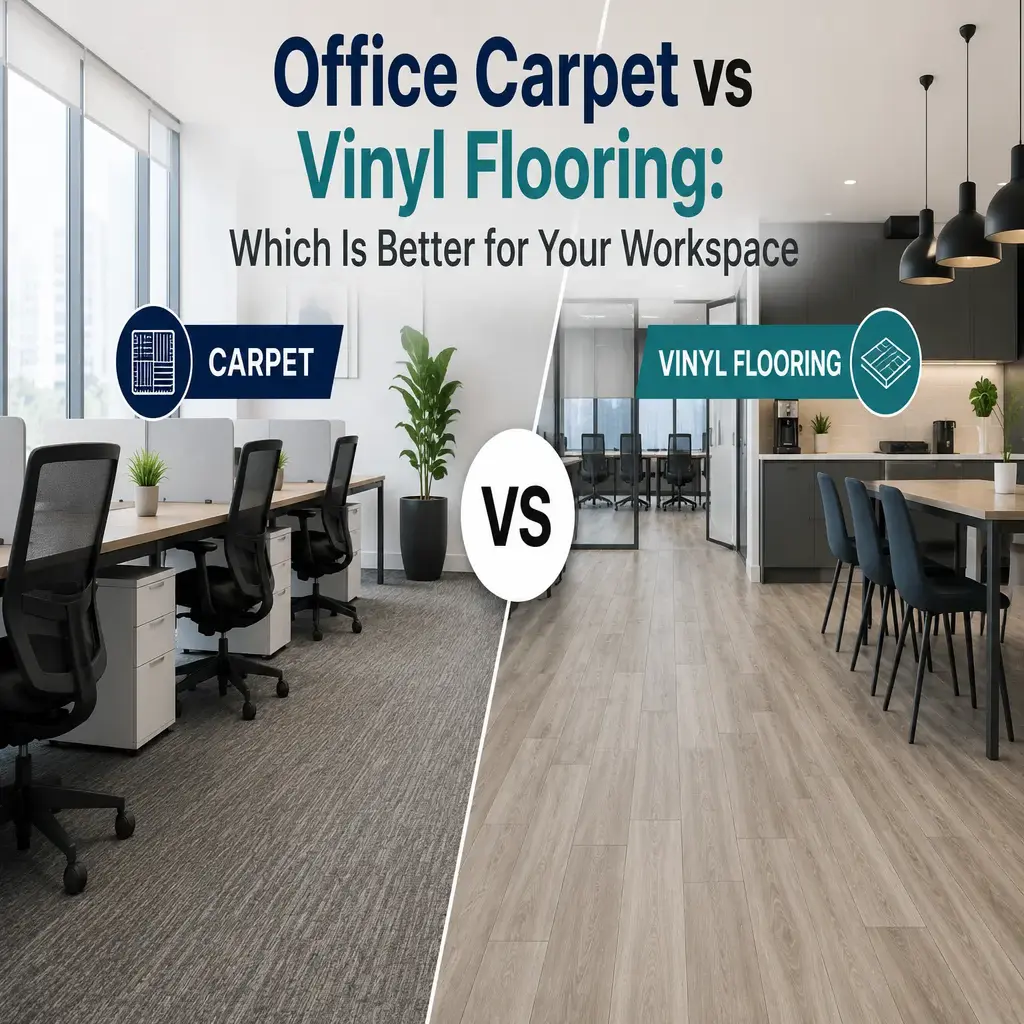 Office Carpet vs Vinyl Flooring Which Is Better for Your Workspace